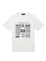 クルーネックプリントTシャツ/ホワイト(002)