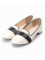 グログランリボンオペラパンプス/ベージュ(052)