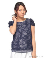 シアーフラワーPO/ネイビー