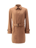 シャギーウールステンカラーコート/ベージュ系(051)