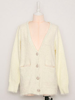 シャギーロングカーデ/IVORY