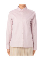 シンプルシャンブレーシャツ/ピンク系(081)