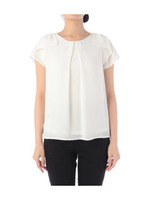 ジョーゼットダブル袖ブラウス/ネイビー(093)