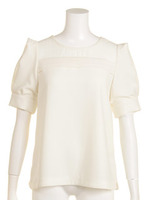 ジョーゼットパフスリーブブラウス/ORN