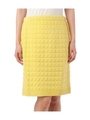 スクエア柄ふくれジャカードスカート/イエロー系(032)