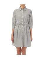 ストライプシャツワンピース/ベージュ系(351)