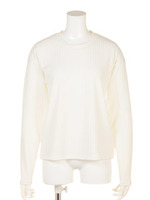 ストライプジャガードL/TOP/マスタード