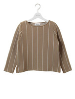 ストライプセットアップトップス/NVY