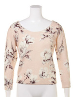 スプリングフラワーニットTOP/L/PNK