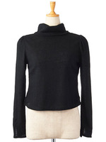 タートルリブアミトップス/ブラック