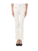 ダメージホワイトデニムパンツ/ホワイト(001)