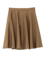 バイアスストライプフレアスカート/ネイビー系(394)