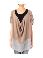 バイカラーツインプルオーバー/ベージュ系(552)