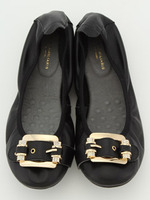 バックル付きバレエシューズ/ベージュ