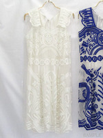 バロック刺繍 OP/ブルー