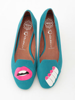 フラットシューズ /ブルー