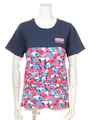 フラワー カモ Tシャツ/柄PNK