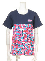 フラワー カモ Tシャツ/柄PNK