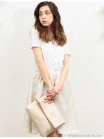 フラワースリーピース/ライトグレー