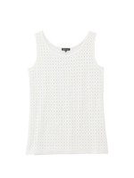 フロントレース切り替えタンクトップ/ホワイト(001)