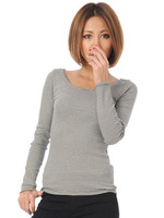 ベーシックロングTシャツ/WINE