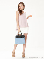 ミニ裏毛アシメタンク/PNK