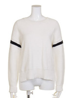 ライン入リリヤーンP/O/ホワイト