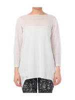 ラメ麻混ニットプルオーバー/ベージュ系(052)