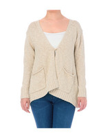 リネンコットンニットカーディガン/ベージュ系(051)