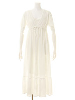 レーシージャガードマキシドレス/OWHT