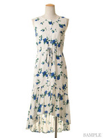 レトロフラワープリントワンピース/OW