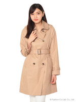 【3/26放送ヒルナンデス！紹介商品】ロングトレンチコート/Yellow