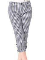 裾リボンボタンスカラギンガムサブリナPN/コン