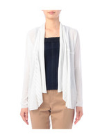 切り替えトッパーニットカーディガン/ホワイト(001)