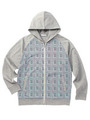 千鳥ウィンドペンジップアップパーカー/グレー(212)