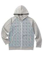 千鳥ウィンドペンジップアップパーカー/グレー(212)