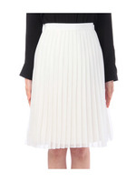 膝丈プリーツスカート/ネイビー(093)