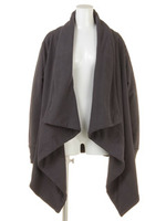 表ピーチ裏毛カーディガン【Planet blue world】/グレー