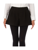 裏起毛格子ショートパンツ/ブラック(019)