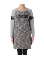 裏毛×ツイードワンピース/グリーン(022)