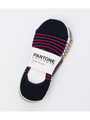 PANTONE カラーボーダーカバーソックス3セット/ホワイト(001)