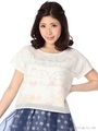 【LIZLISA】メルヘン文字Tシャツ/ホワイト