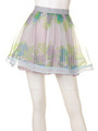 トロピカルフラワースカート/BLU