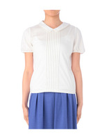 ピンタッグつきプルオーバー/ホワイト(003)