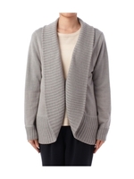 異ゲージ使いトッパーカーディガン/グレー系(011)