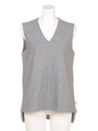 【BED&BREAKFAST】LUXE COTTON LINKS Sleeveless Top/GRAY