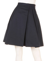 カラーグログランタックスカート/ネイビー