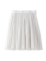 チュール&ストライプスカート/アイボリー(304)