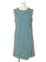 70's デニムノースリOP/ライトブルー