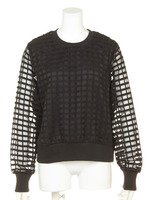 BLOCKLACECOMBITOP/ネイビー